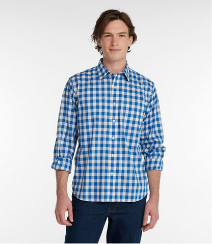 Men's Bean's Wrinkle-Free Everyday Shirt, Traditional Untucked Fit, Plaid, Long-Sleeve | L.L.Bean Value