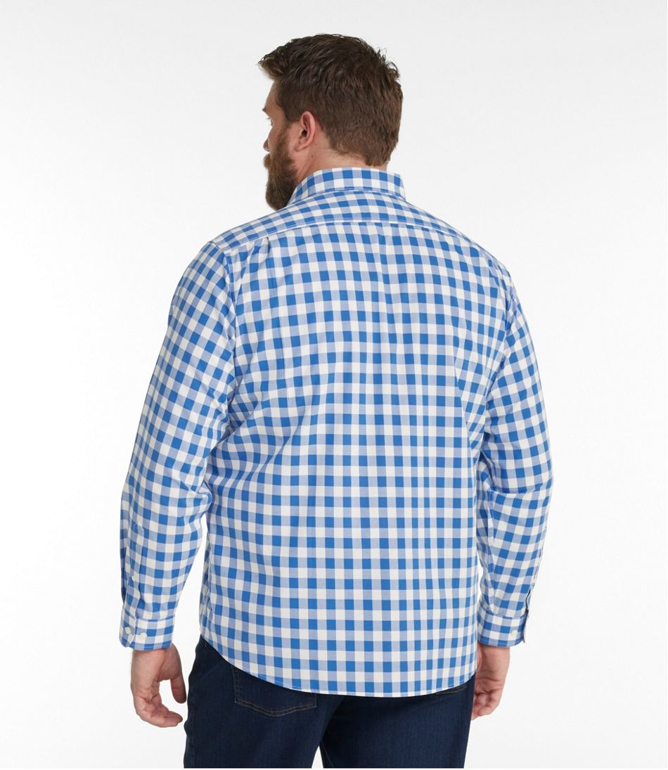 Men's Bean's Wrinkle-Free Everyday Shirt, Traditional Untucked Fit, Plaid, Long-Sleeve | L.L.Bean Value