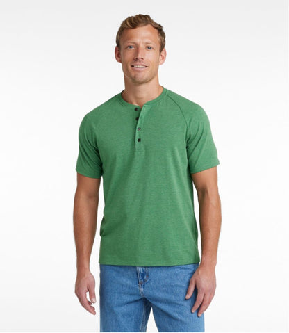 Men's Comfort Stretch Pima Tee Shirt, Short-Sleeve Henley | L.L.Bean Latest