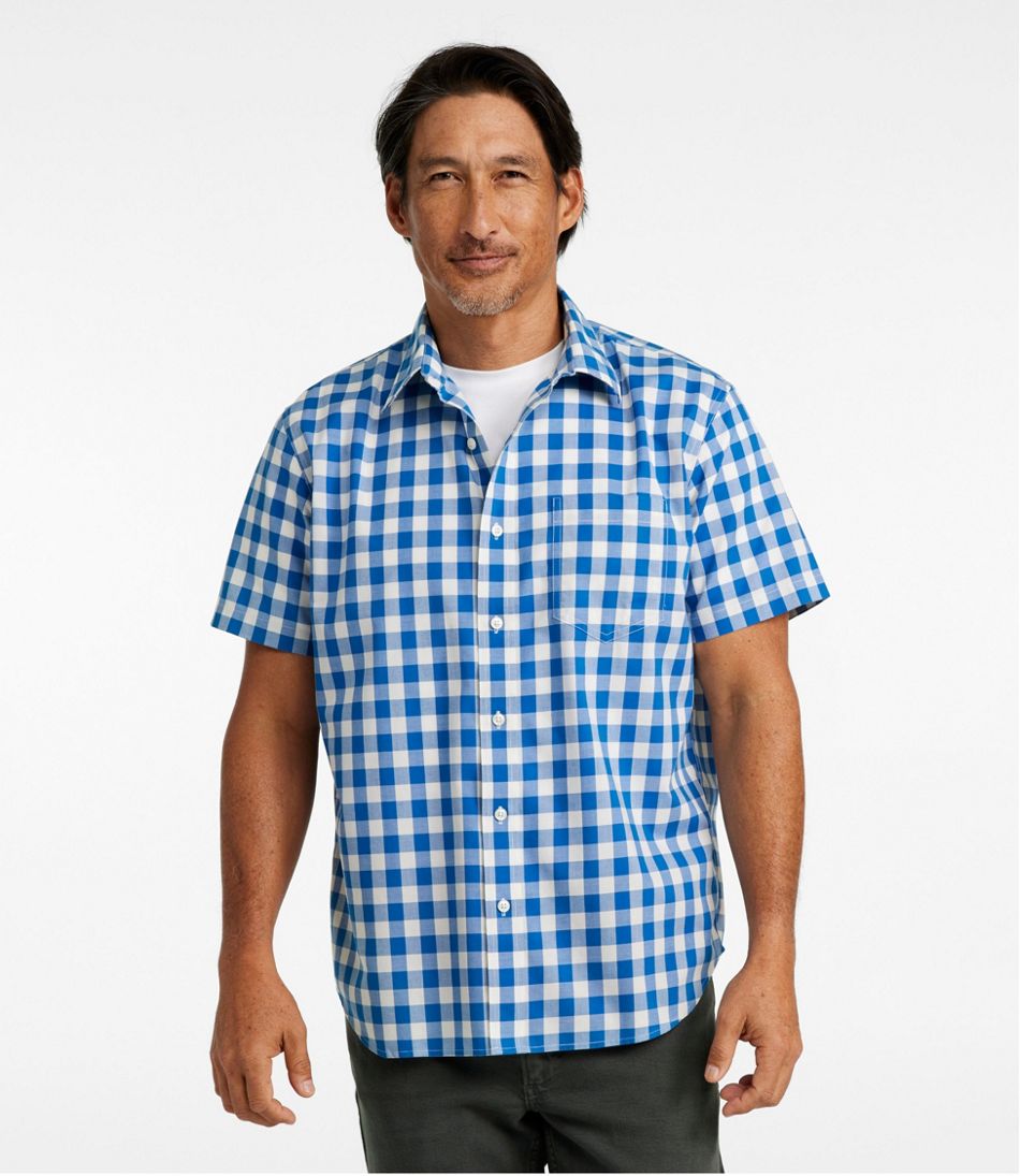 Men's Bean's Wrinkle-Free Everyday Shirt, Traditional Untucked Fit, Plaid, Short-Sleeve | L.L.Bean Featured