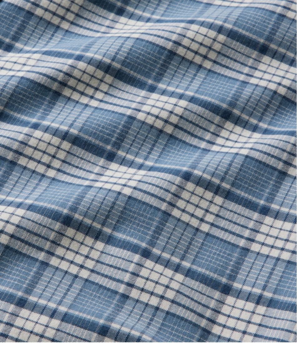 Men's Comfort Stretch® Oxford, Slightly Fitted Untucked Fit, Short-Sleeve, Plaid | L.L.Bean Trending