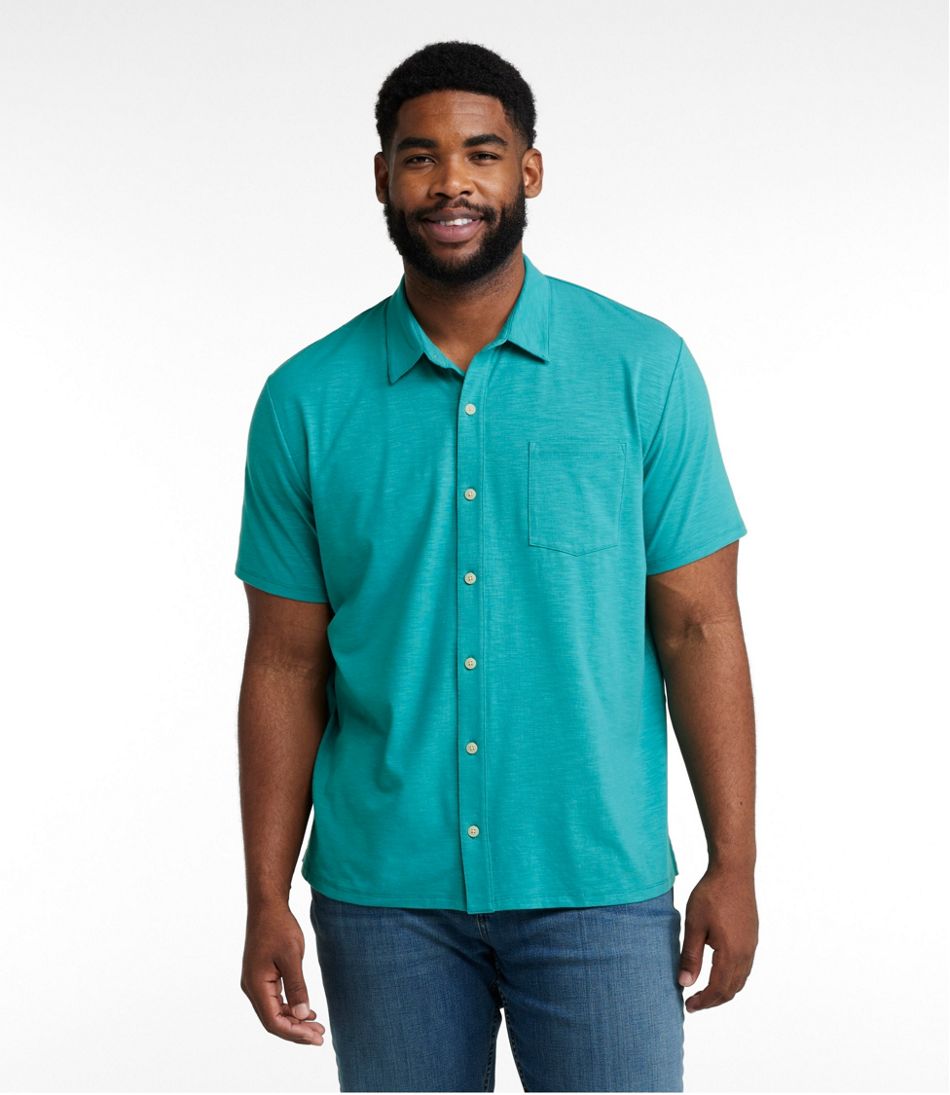Men's Lakewashed Performance Shirts, Button-Front Shirt, Short-Sleeve | L.L.Bean Best Seller