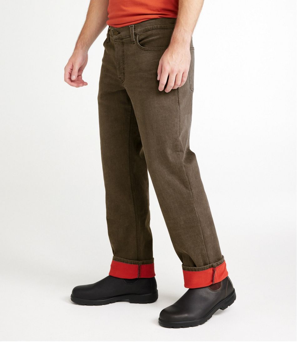 Men's BeanFlex® Jeans, Standard Athletic Fit, Fleece-Lined | L.L.Bean Featured