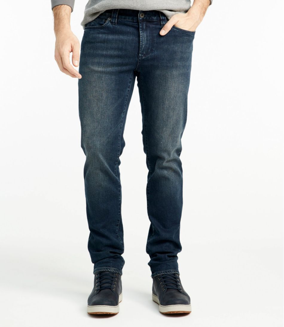 Men's Signature Five-Pocket Jeans with Stretch, Slim Straight | L.L.Bean Latest