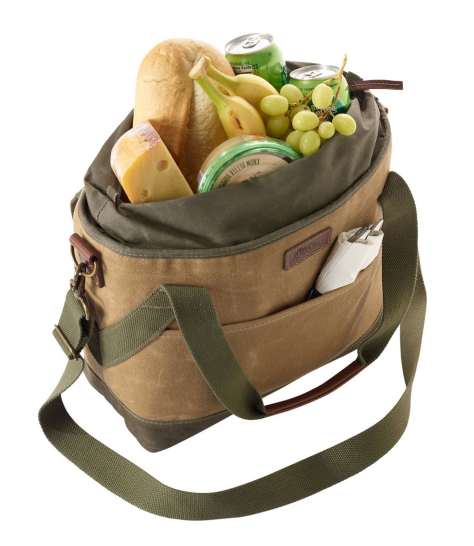 Insulated Waxed-Canvas Tote, Medium | L.L.Bean Classic