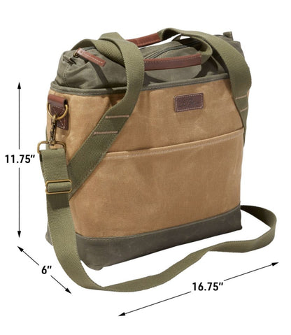 Insulated Waxed-Canvas Tote, Medium | L.L.Bean Classic