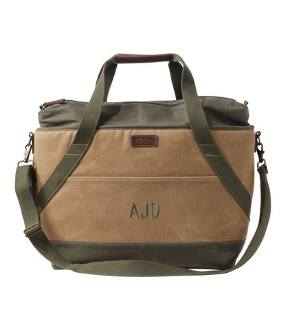 Insulated Waxed-Canvas Tote, Large | L.L.Bean Great Value