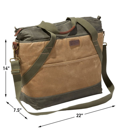 Insulated Waxed-Canvas Tote, Large | L.L.Bean Great Value