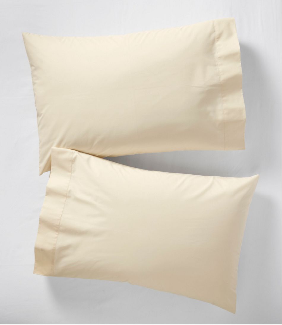 280-Thread-Count Pima Cotton Percale Pillowcases, Set of Two | L.L.Bean Popular