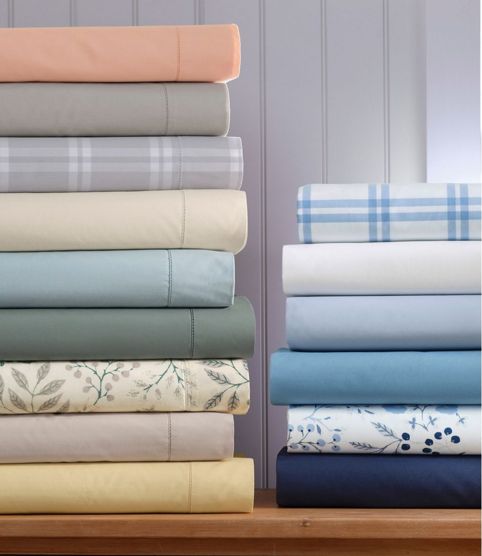 280-Thread-Count Pima Cotton Percale Sheet Set, Print | L.L.Bean Featured