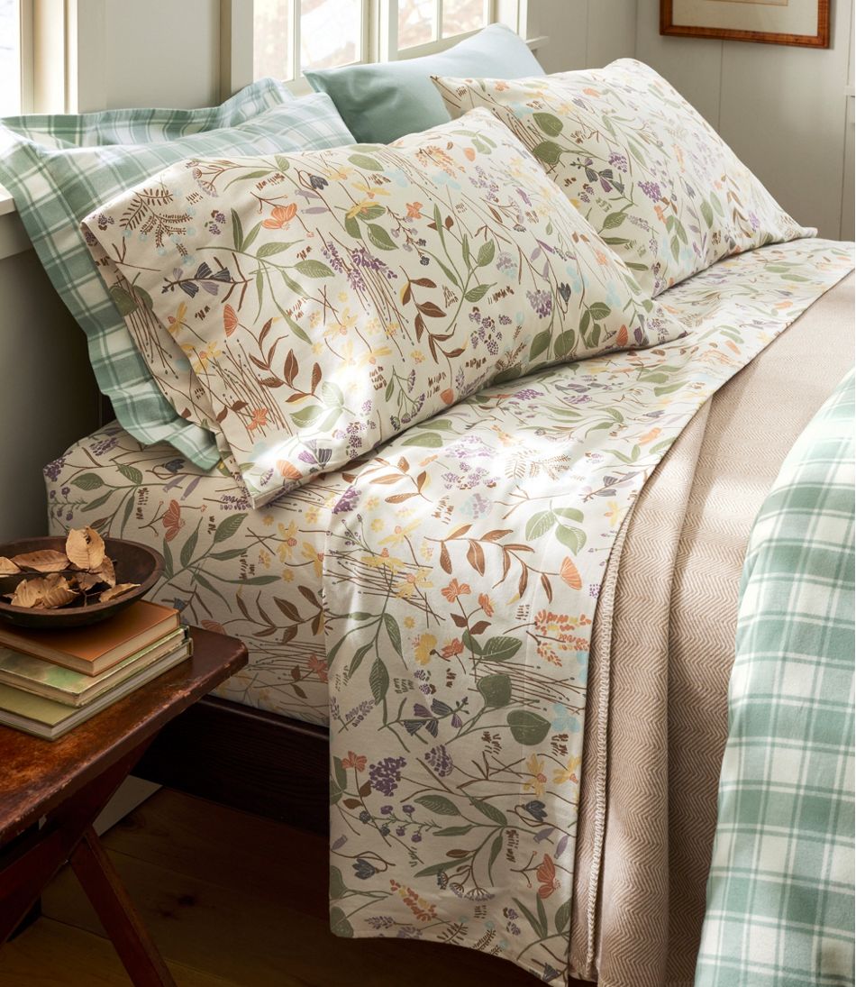 Birch Floral Flannel Sheet Collection | L.L.Bean Recommended