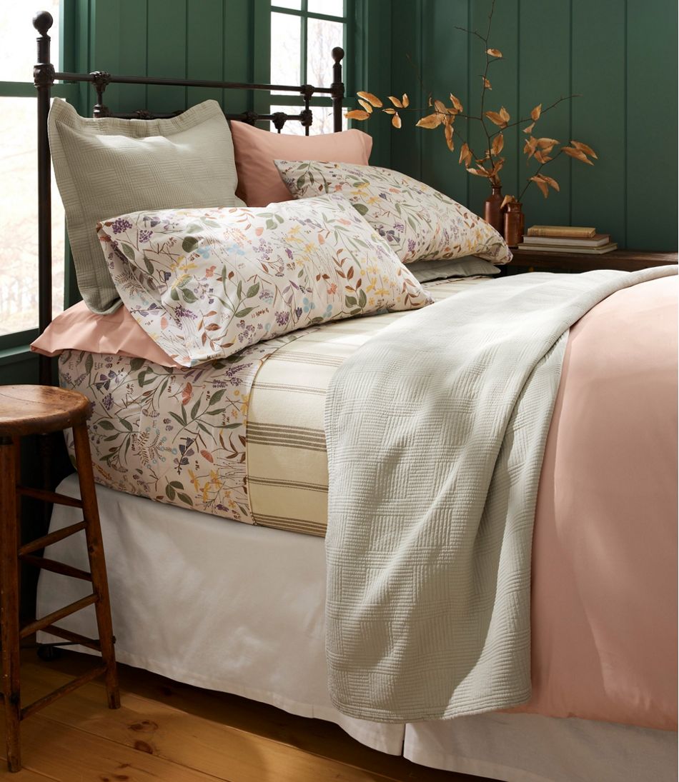 Birch Floral Percale Sheet Collection | L.L.Bean Great Value