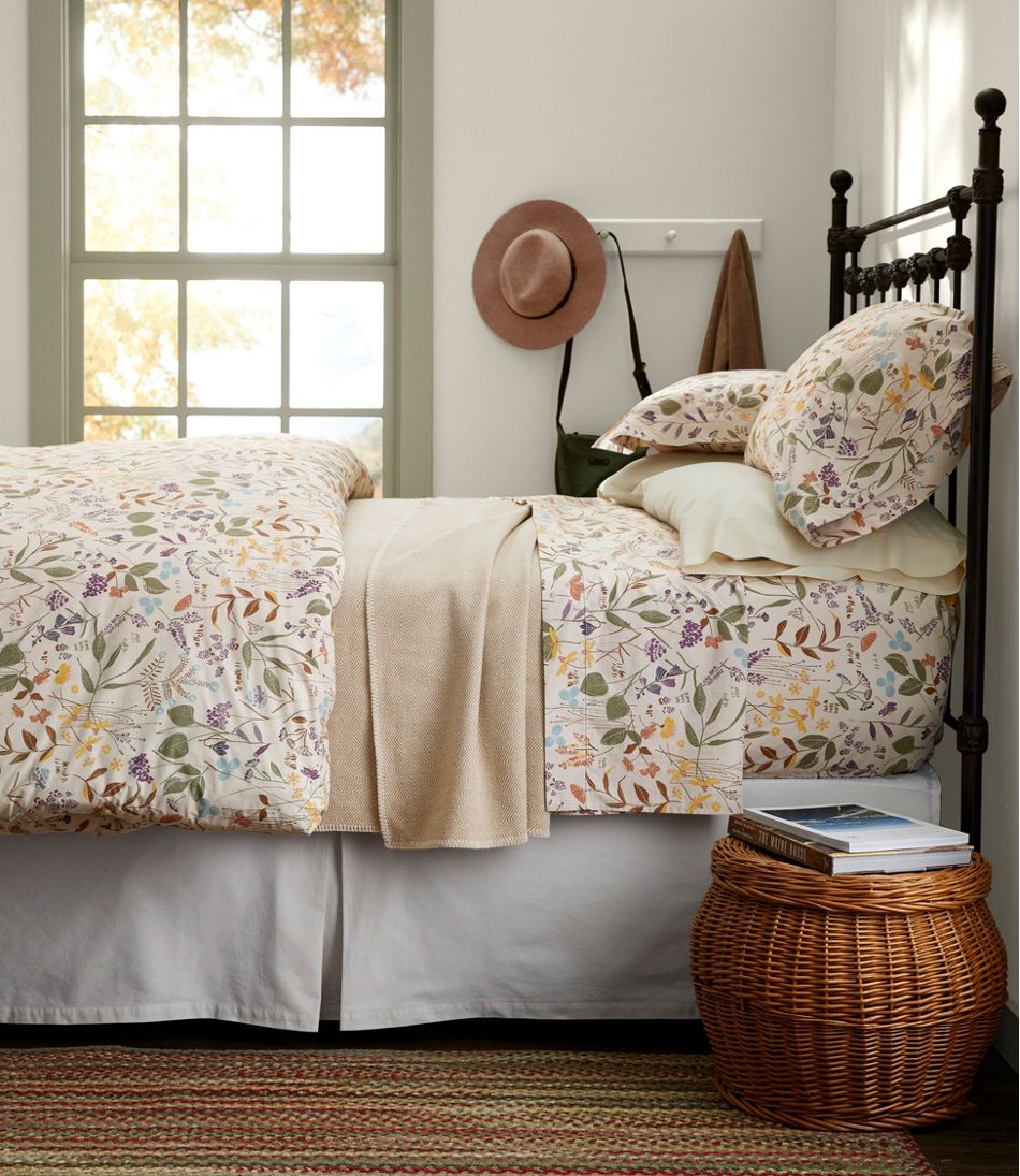 Birch Floral Percale Sheet Collection | L.L.Bean Great Value