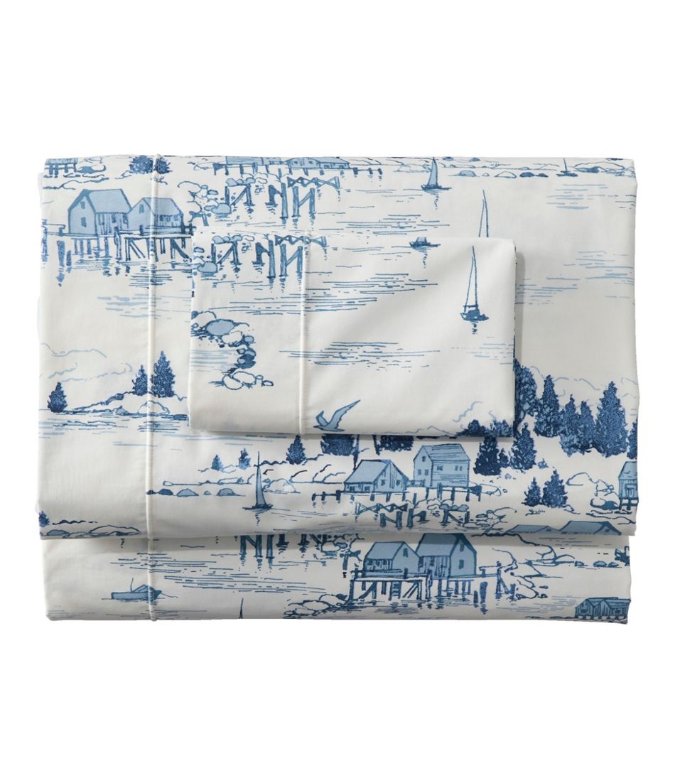 Coastal Landscape Percale Sheet Collection | L.L.Bean Popular