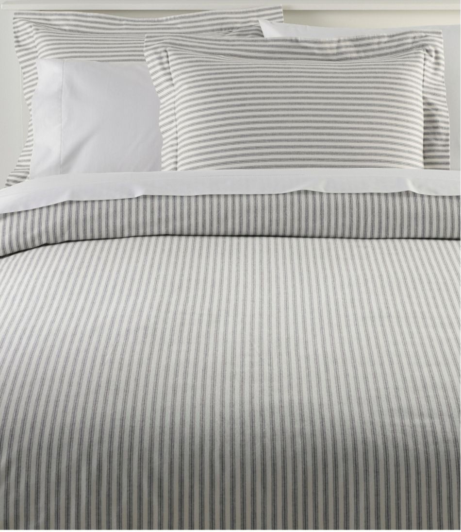 Ultrasoft Comfort Flannel Comforter Cover Collection, Stripe | L.L.Bean Recommended