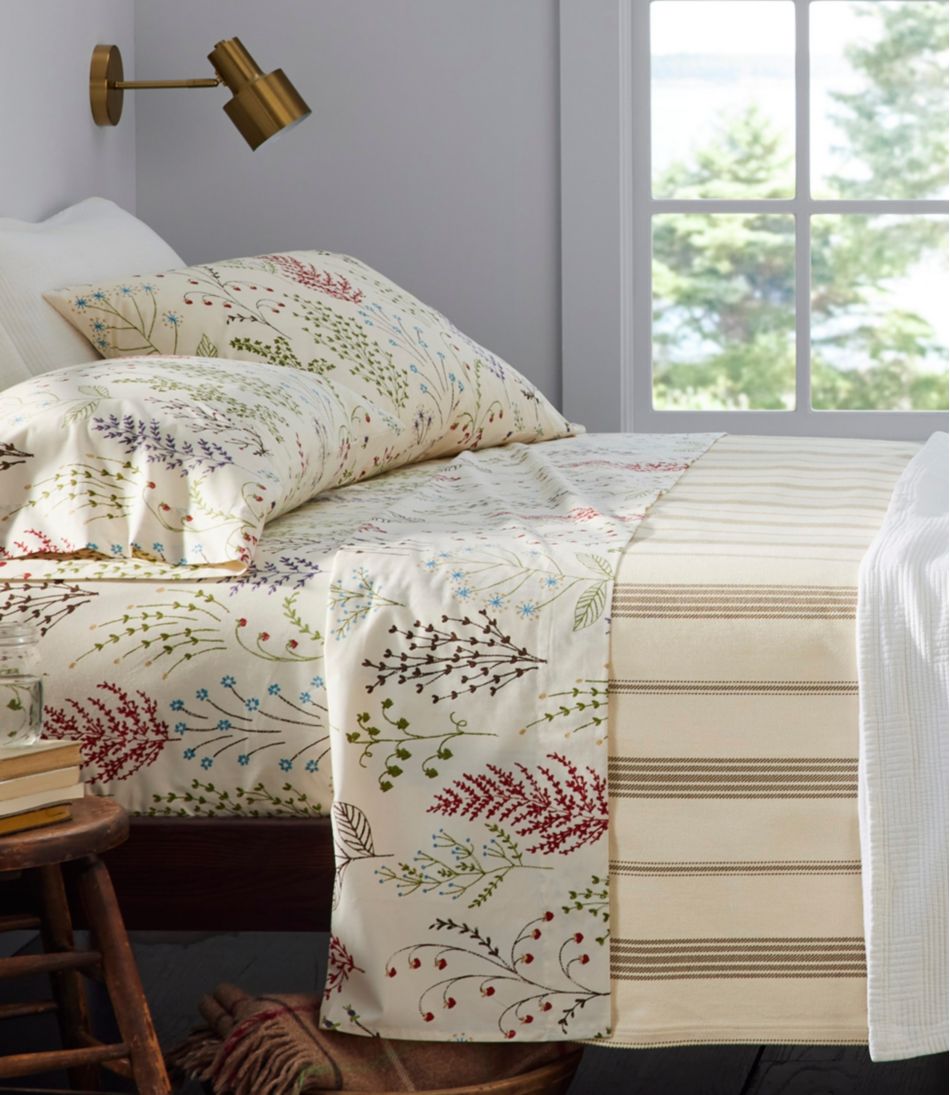 Botanical Floral Percale Sheet Collection | L.L.Bean Value