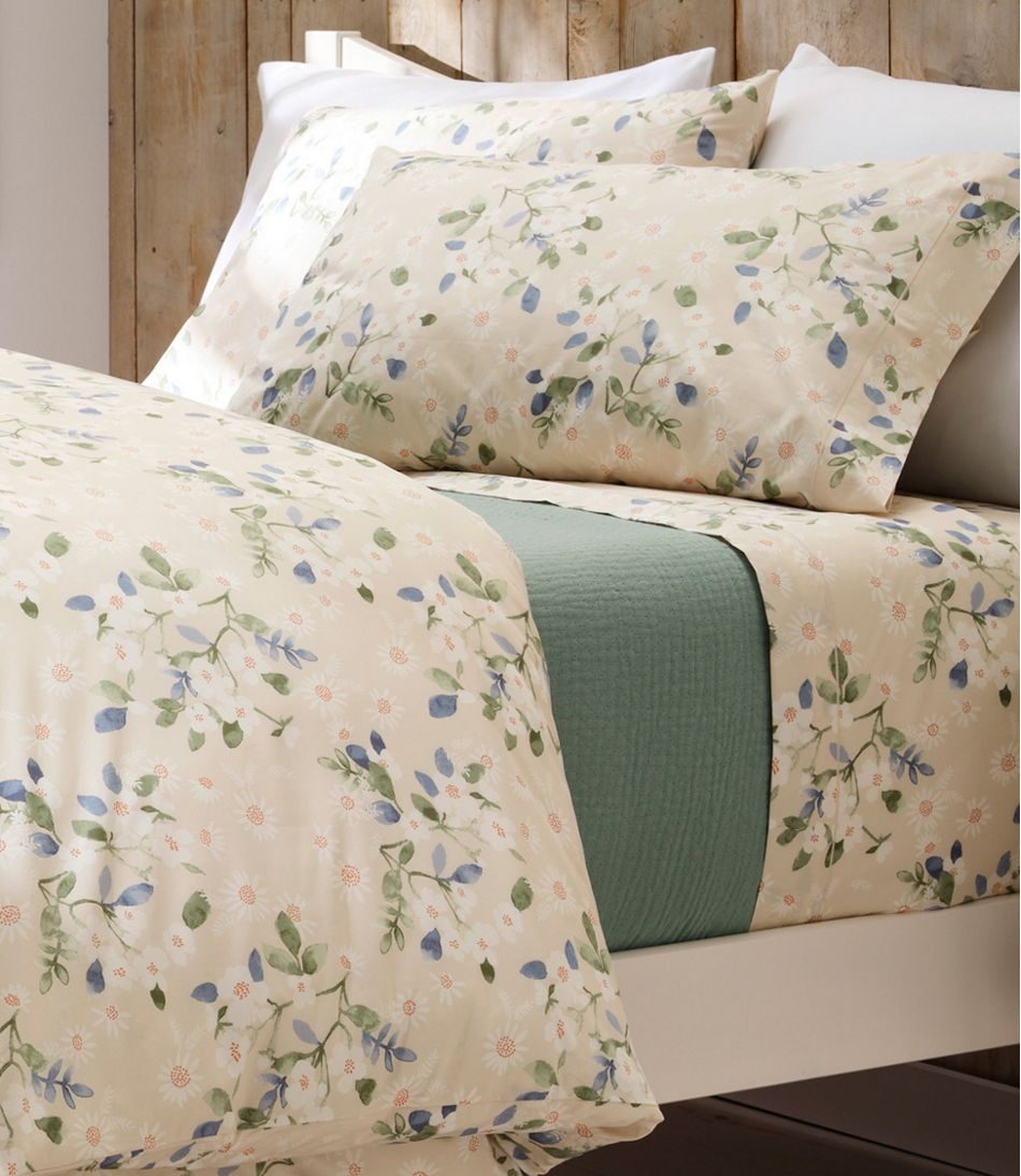 Premium Egyptian Percale Sheet Collection, Daisy | L.L.Bean Latest