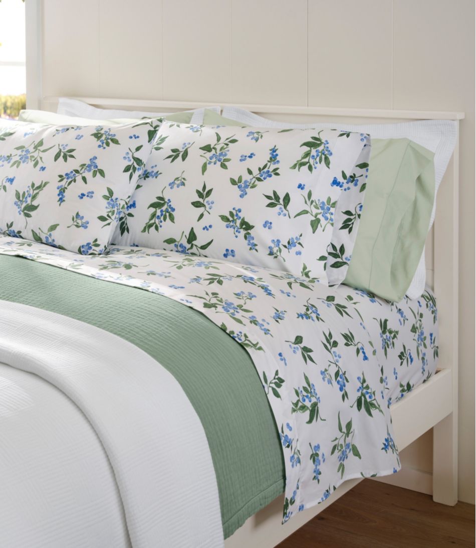 Jess Franks Blueberry Print Percale Sheet Set Collection | L.L.Bean Featured