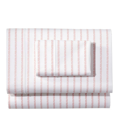 Sunwashed Percale Sheet Collection, Stripe Leaf | L.L.Bean Trending