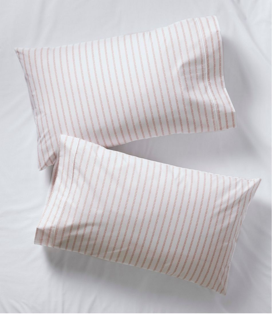 Sunwashed Percale Sheet Collection, Stripe Leaf | L.L.Bean Trending