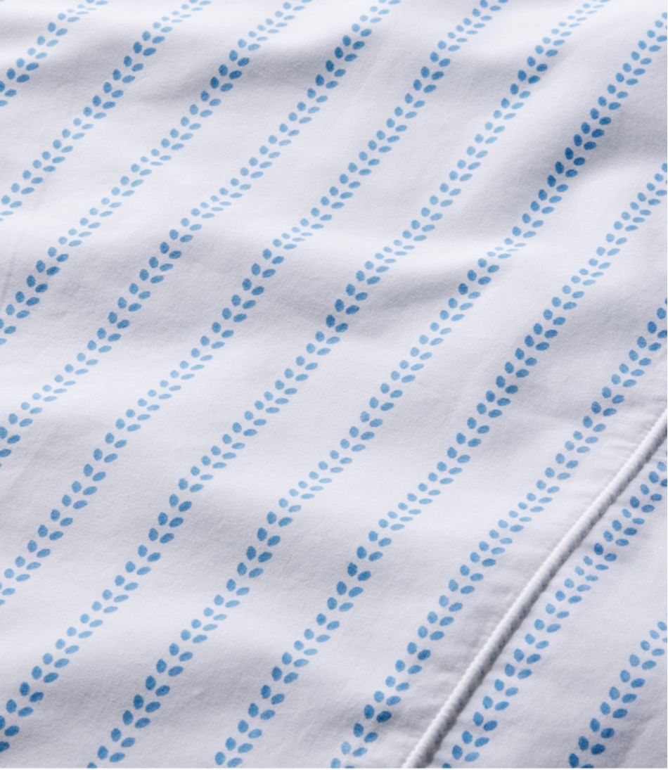 Sunwashed Percale Sheet Collection, Stripe Leaf | L.L.Bean Trending