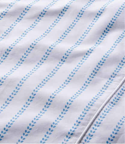 Sunwashed Percale Sheet Collection, Stripe Leaf | L.L.Bean Trending