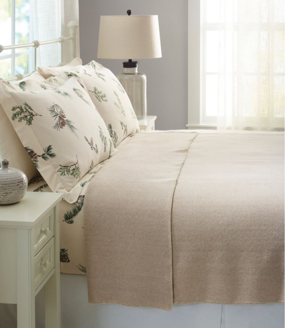 Washable Wool Blanket, Herringbone | L.L.Bean Exclusive