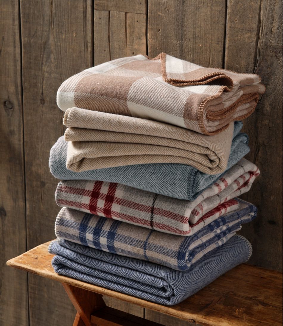 Washable Wool Blanket, Herringbone | L.L.Bean Exclusive