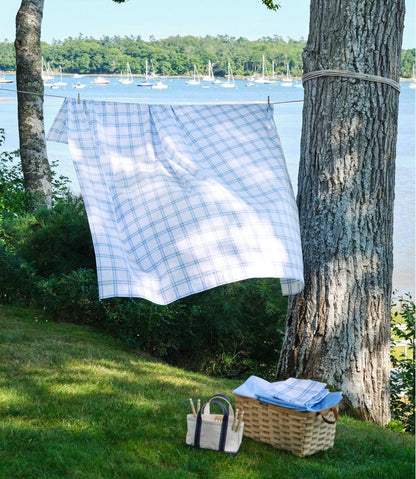 280-Thread-Count Pima Percale Sheet Collection, Windowpane | L.L.Bean Signature