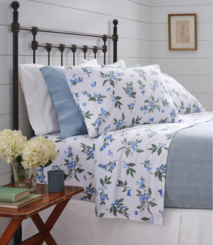 Jess Franks Blueberry Flannel Sheet Collection | L.L.Bean Classic