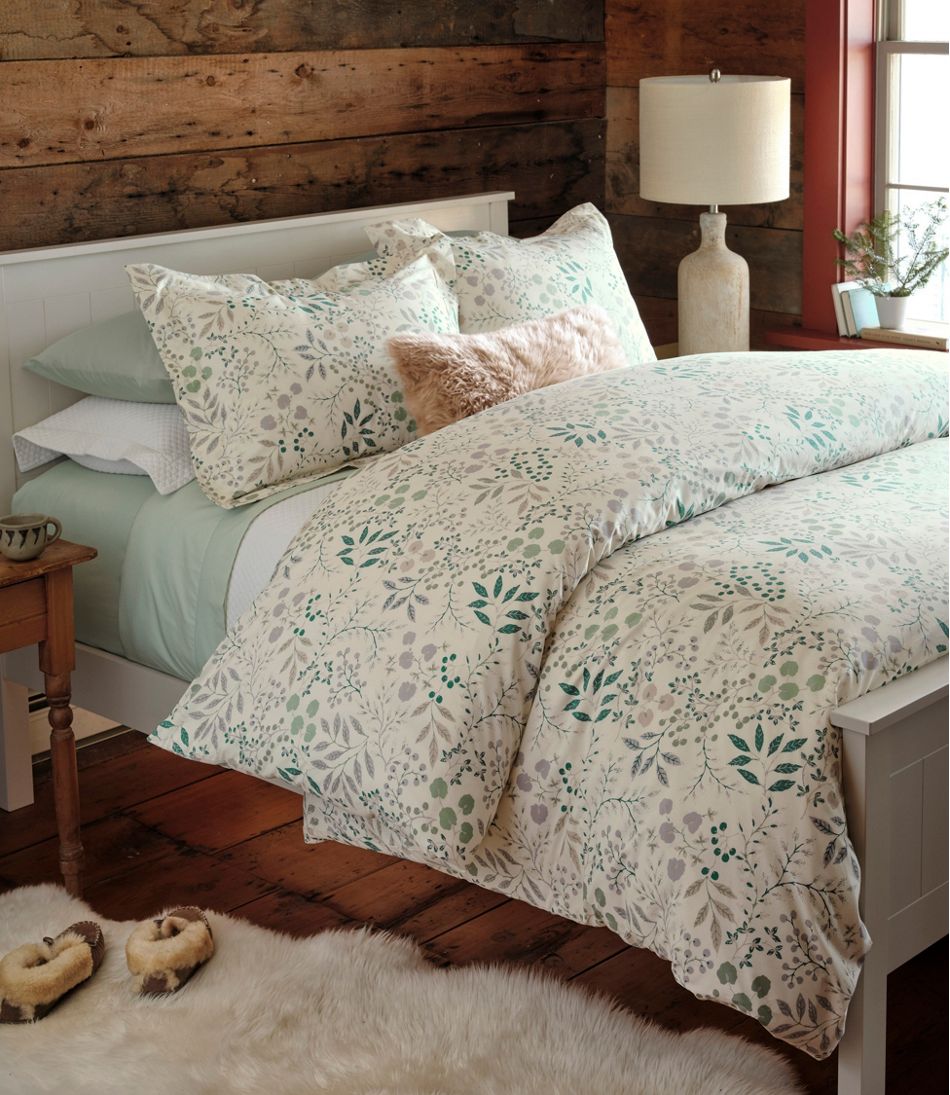 280-Thread-Count Pima Cotton Percale Comforter Cover Collection, Print | L.L.Bean Essential