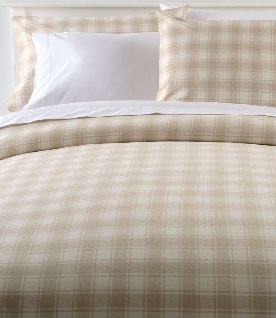 Ultrasoft Comfort Flannel Comforter Cover Collection, Check | L.L.Bean Everyday