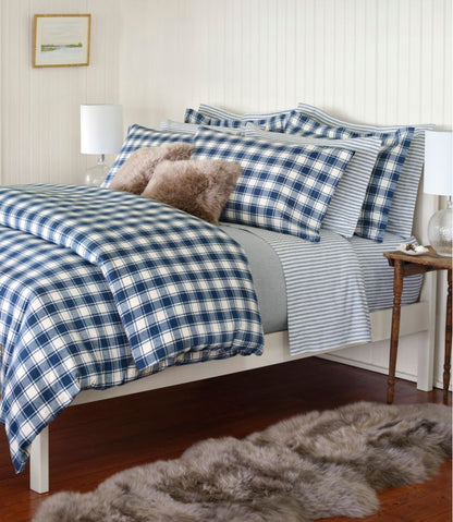 Ultrasoft Comfort Flannel Comforter Cover Collection, Check | L.L.Bean Everyday