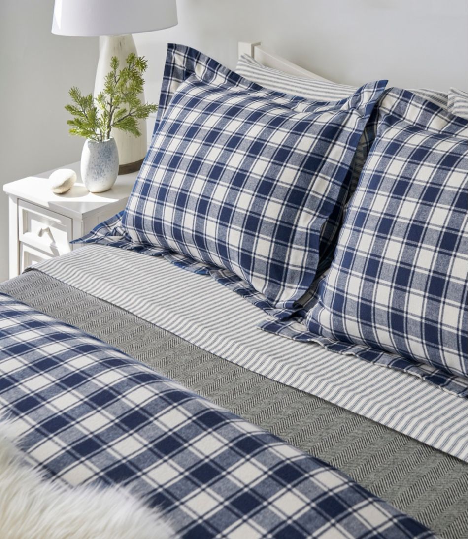 Ultrasoft Comfort Flannel Comforter Cover Collection, Check | L.L.Bean Everyday