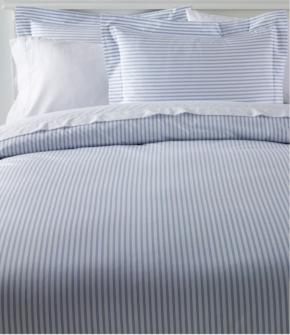 Premium Egyptian Percale Comforter Cover Collection, Stripe | L.L.Bean Value