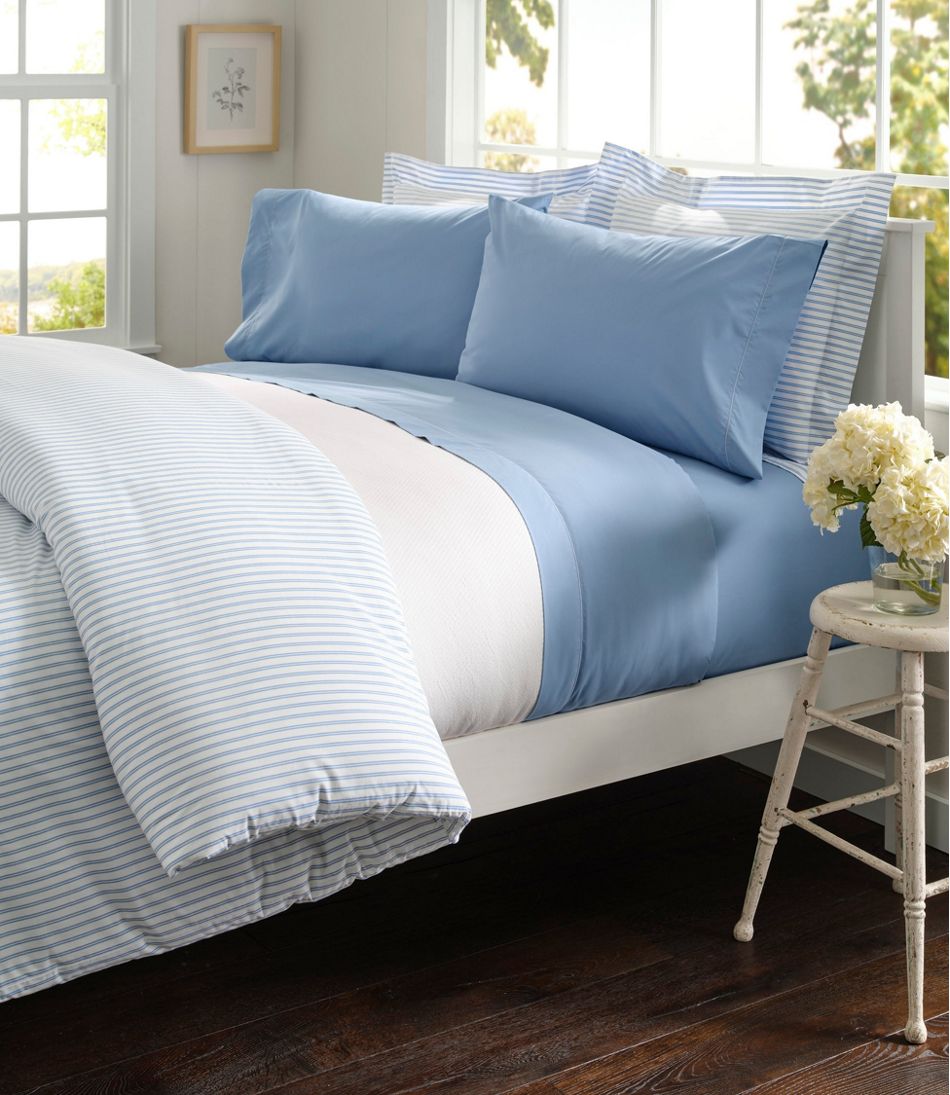 Premium Egyptian Percale Comforter Cover Collection, Stripe | L.L.Bean Value