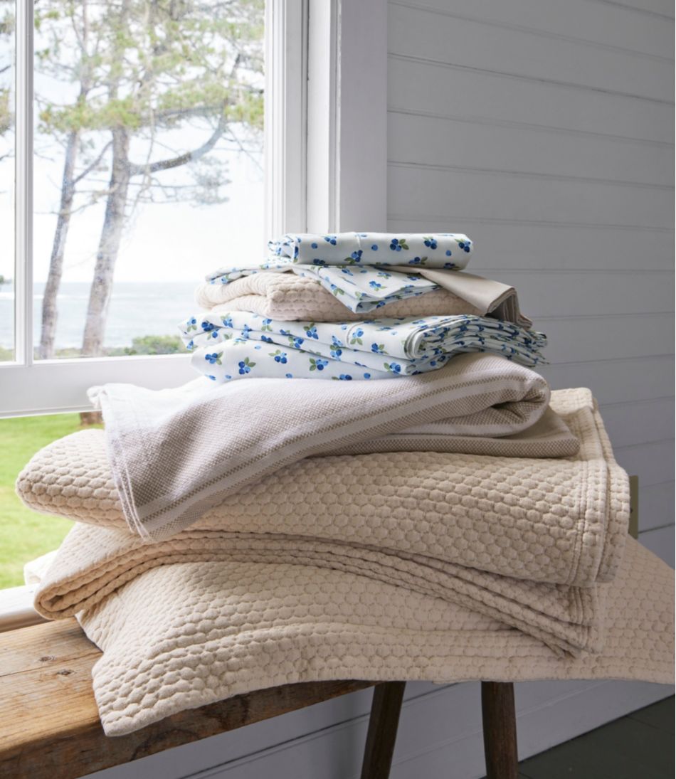 Organic Honeycomb Matelassé Bedspread | L.L.Bean Trending