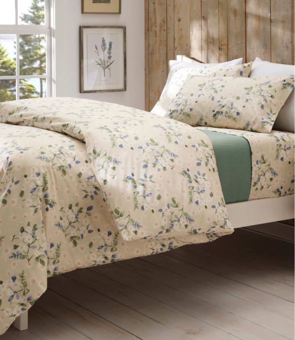 Premium Egyptian Percale Comforter Cover Collection, Daisy | L.L.Bean Recommended