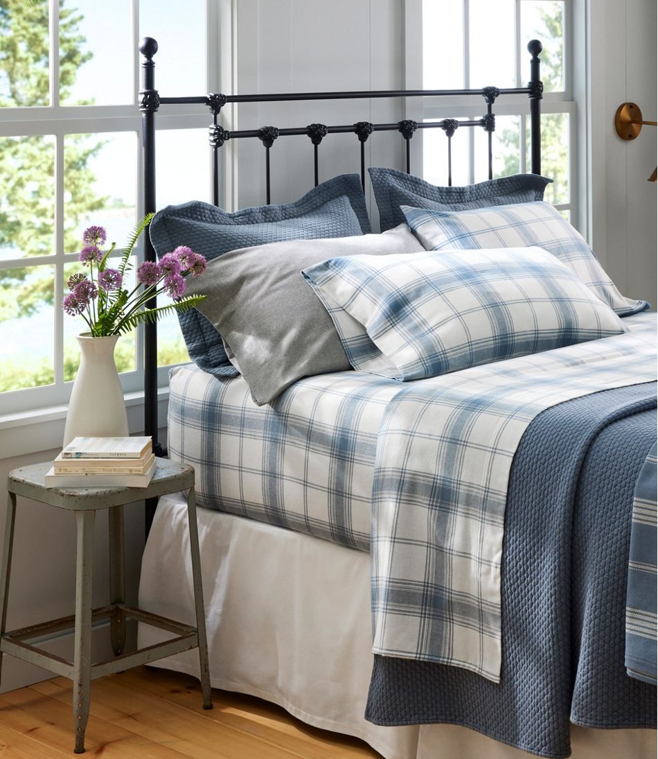 Organic Flannel Sheet Collection, Plaid | L.L.Bean Classic