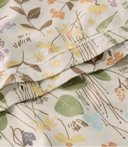 Birch Floral Flannel Comforter Cover Collection | L.L.Bean Everyday