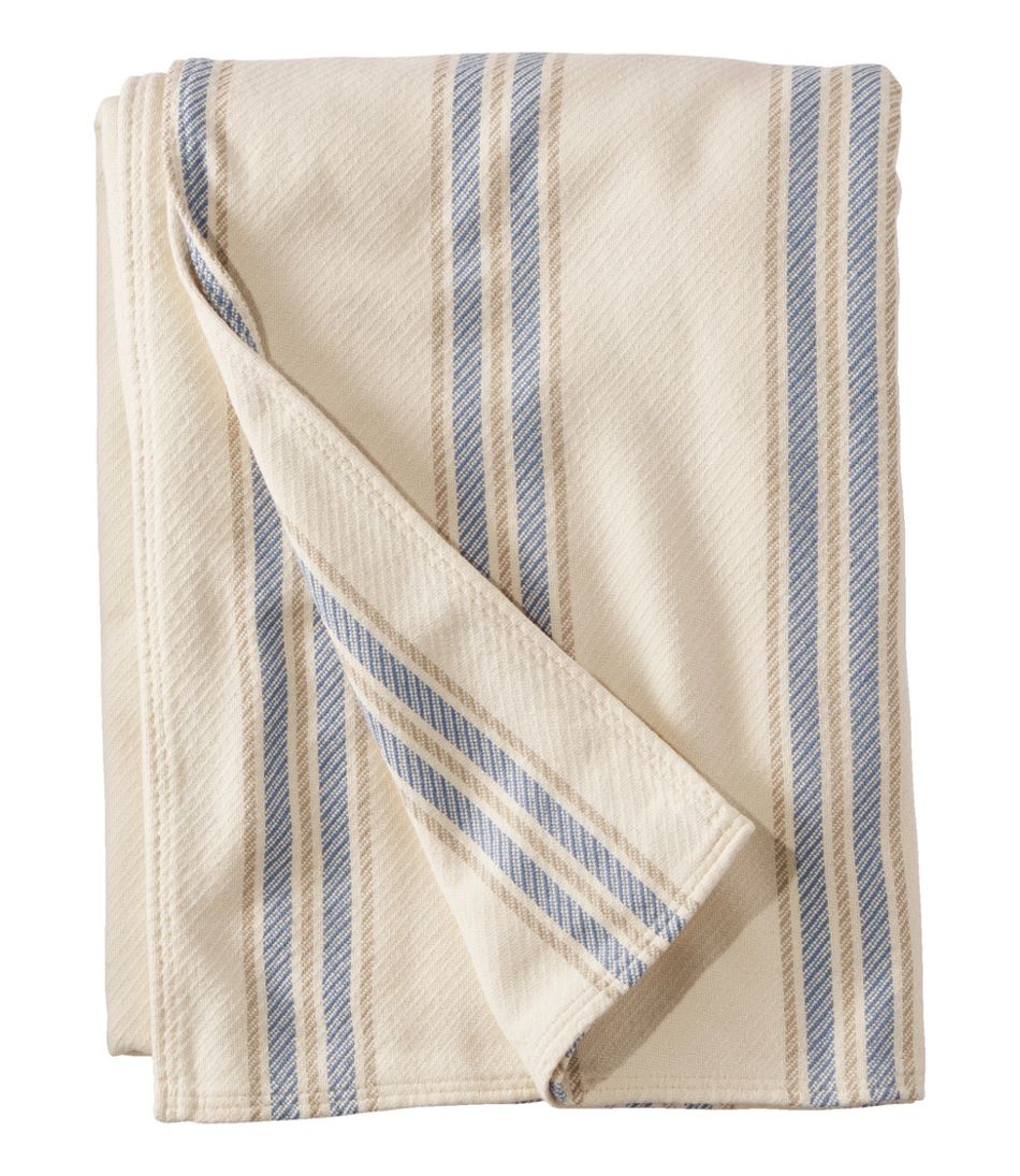 Maine Twill Blanket, Stripe | L.L.Bean Great Value