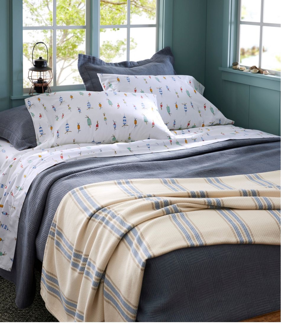 Maine Twill Blanket, Stripe | L.L.Bean Great Value