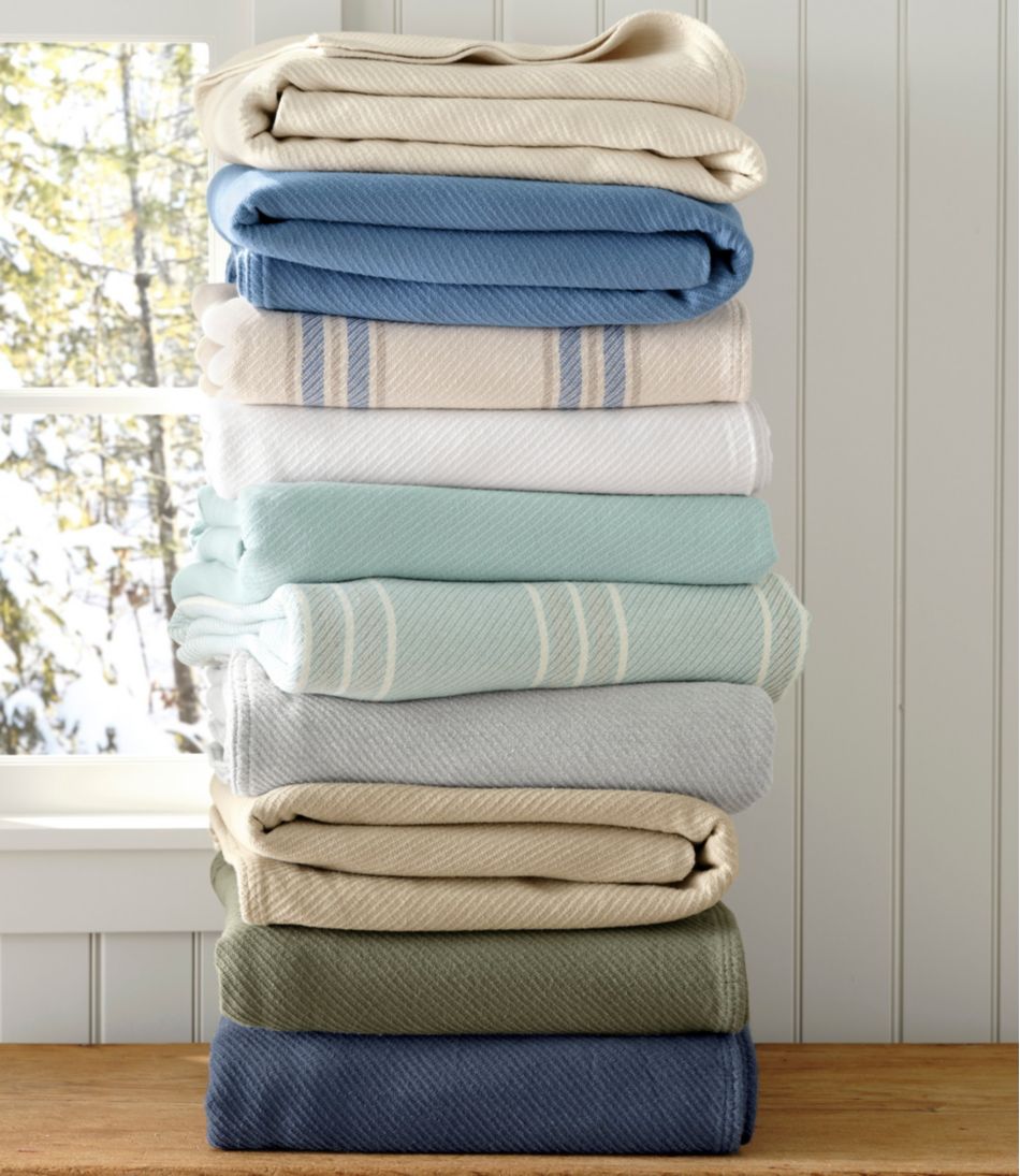 Maine Twill Blanket, Stripe | L.L.Bean Great Value