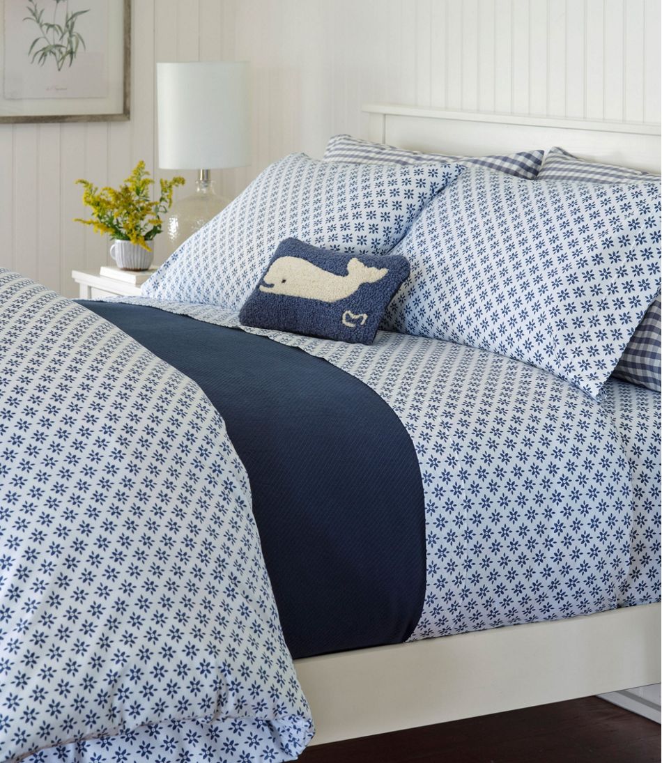 Sunwashed Percale Sheet Collection, Block Floral Print | L.L.Bean Trending