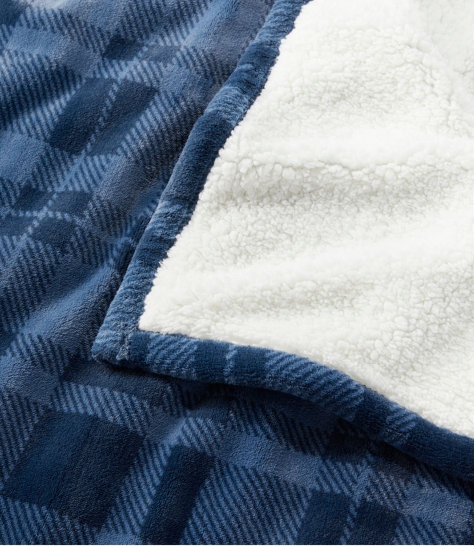 Wicked Plush Sherpa Throw, Plaid | L.L.Bean Classic