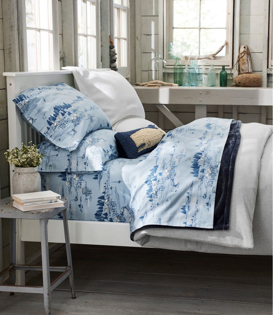 Coastal Landscape Flannel Sheet Collection | L.L.Bean Essential