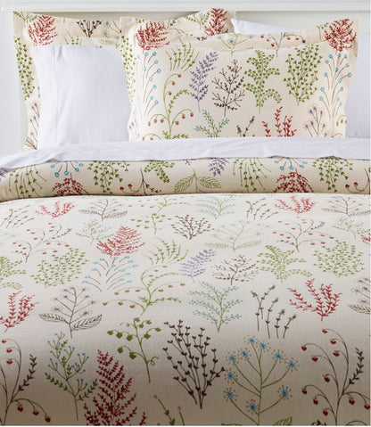 Botanical Floral Flannel Comforter Cover Collection | L.L.Bean Everyday