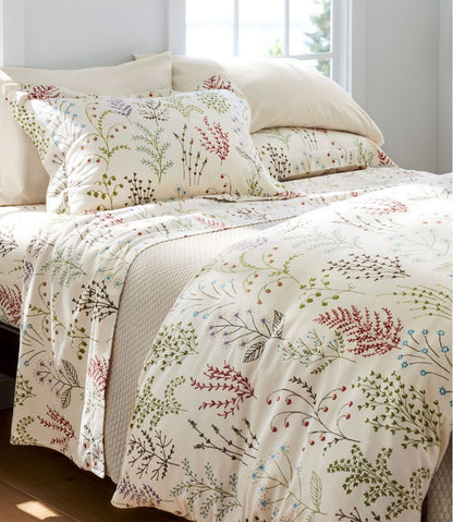 Botanical Floral Flannel Comforter Cover Collection | L.L.Bean Everyday