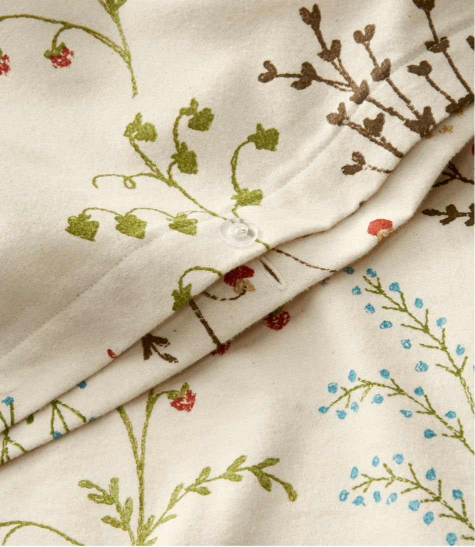 Botanical Floral Flannel Comforter Cover Collection | L.L.Bean Everyday