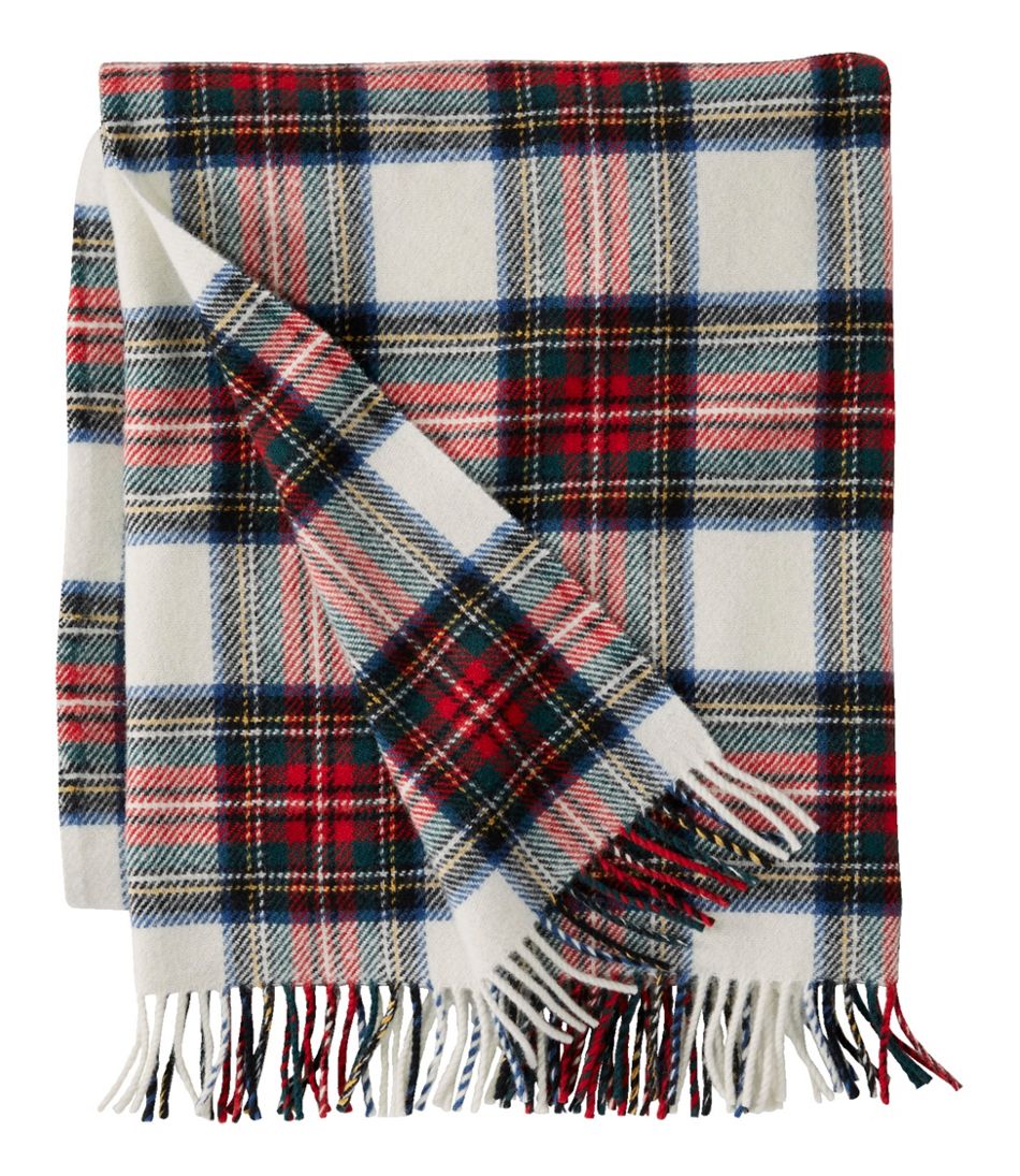 L.L.Bean Washable Wool Throw, Plaid 54" x 60" | L.L.Bean Value